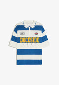 Bershka STRIPED - POLO - Polo shirt - blue