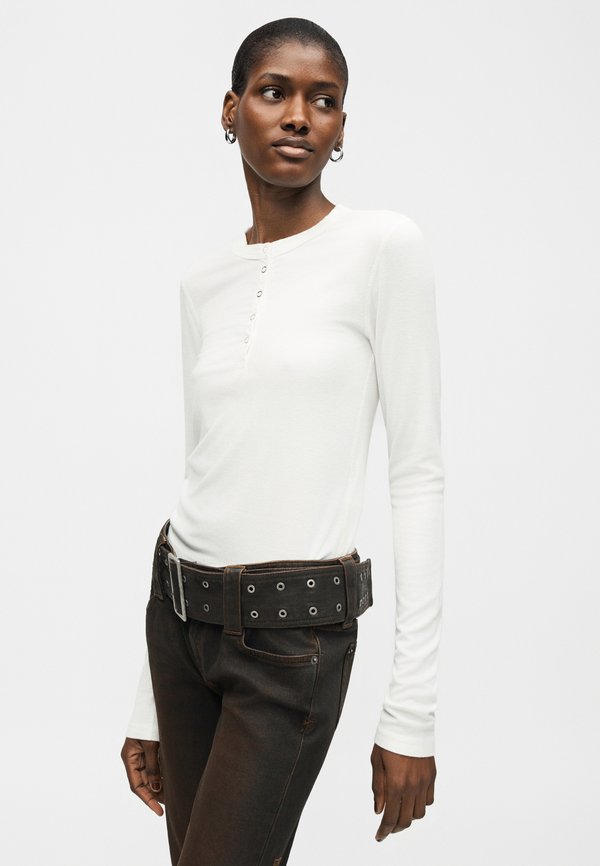 RE/DONE LONG SLEEVE RIBBED HENLEY