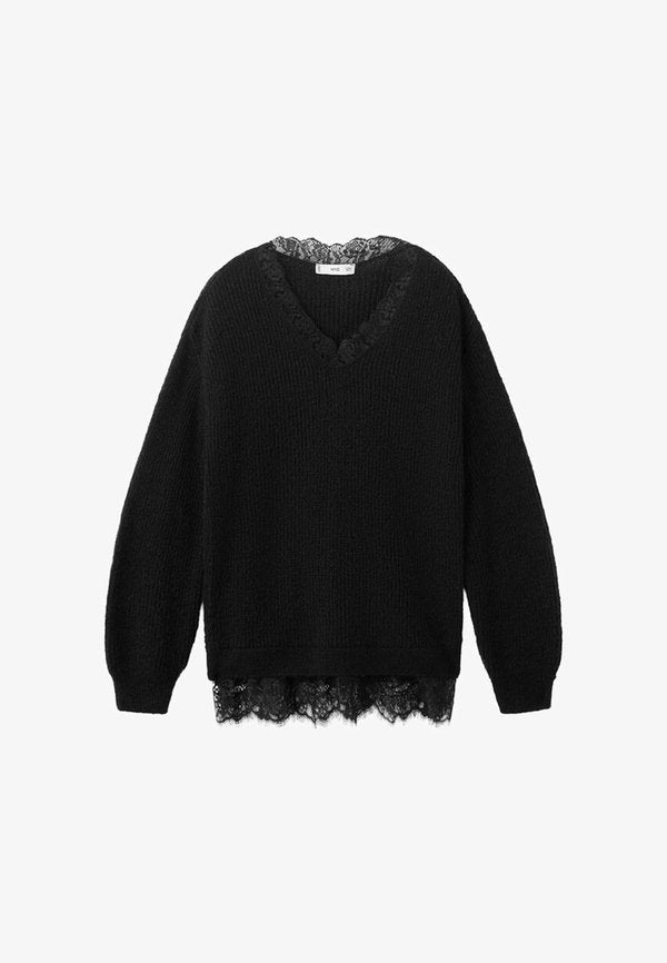 Mango Jumper - black