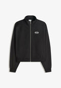 Bershka Zip-up sweatshirt - black