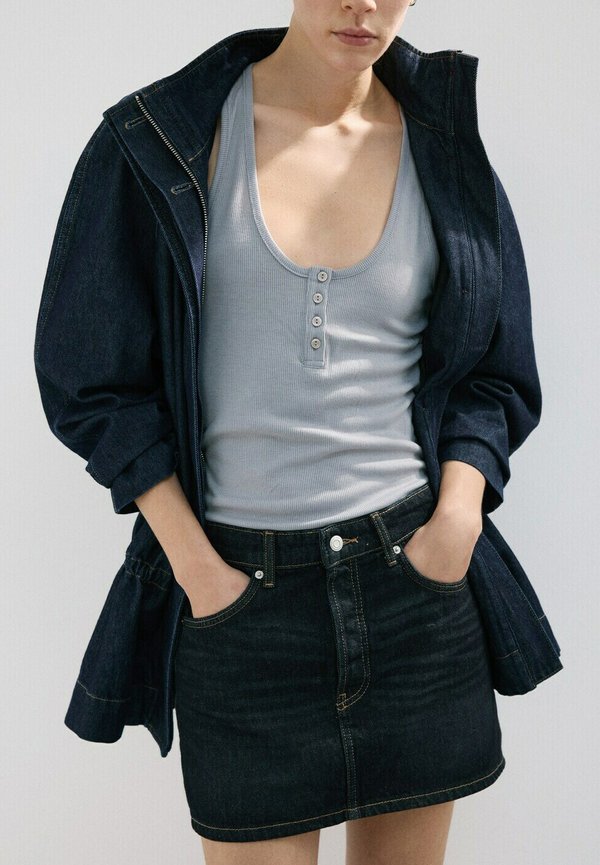 Mango ADULT - A-line skirt - dark blue