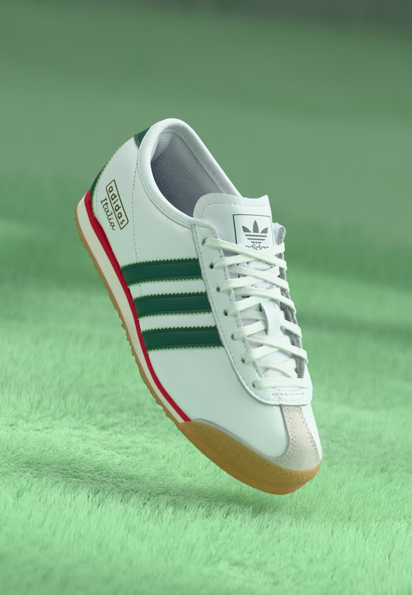 adidas Originals ITALIA 70S UNISEX - Trainers - footwear white/collegiate green