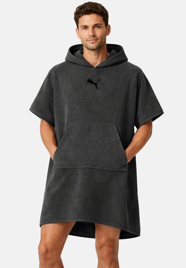 Puma PUMA UNISEX BADEPONCHO PONCHO MIT KAPUZE STRAND SAUNA 660009 - Dressing gown - grey