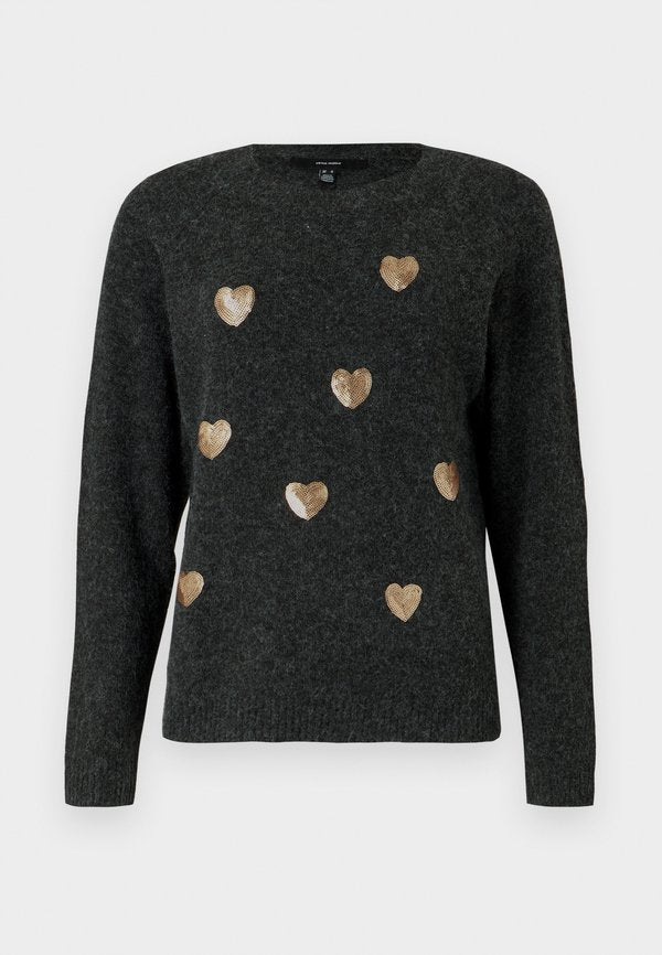 Vero Moda VMDOFFY O NECK SEQUINS PULLOVER