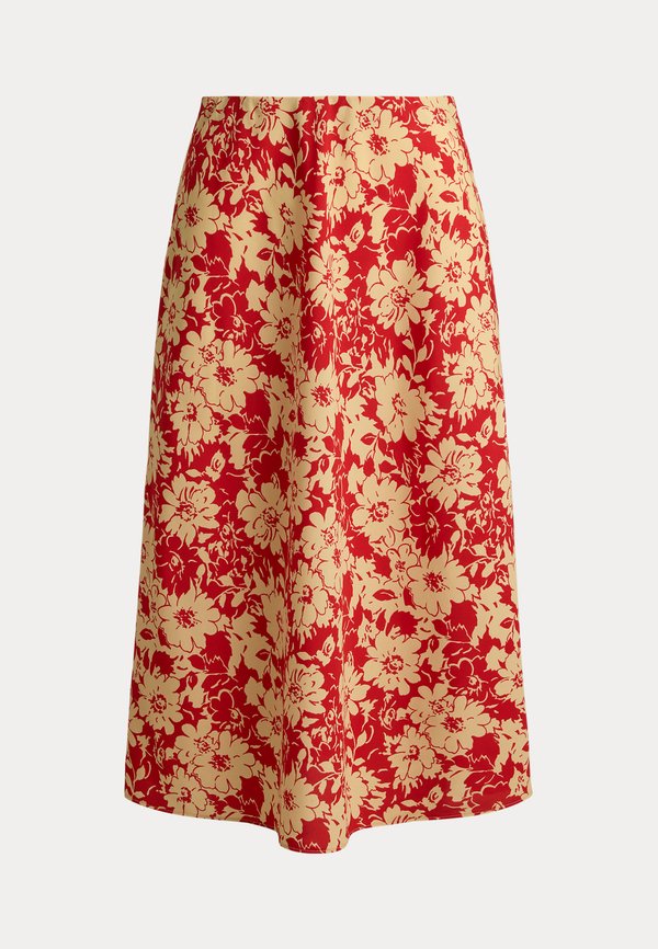 Lauren Ralph Lauren FLORAL CREPE MIDI SKIRT