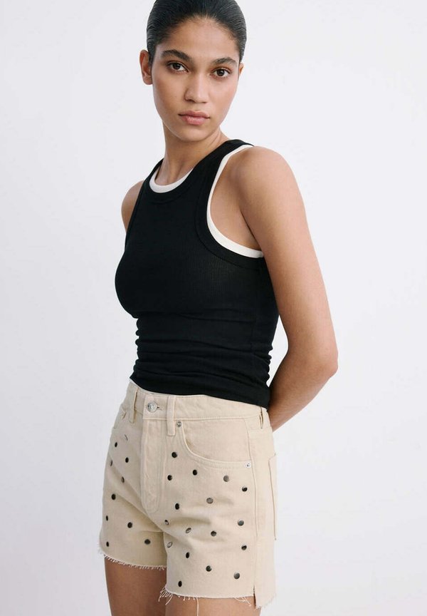 Mango ADULT - Denim shorts - sand