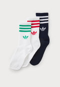 adidas Originals 3S CREW S UNISEX 3PACK - Socks - white/night indigo/white