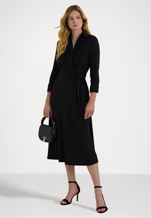 Lauren Ralph Lauren LONG SLEEVE GEORGETTE MIDI DRESS