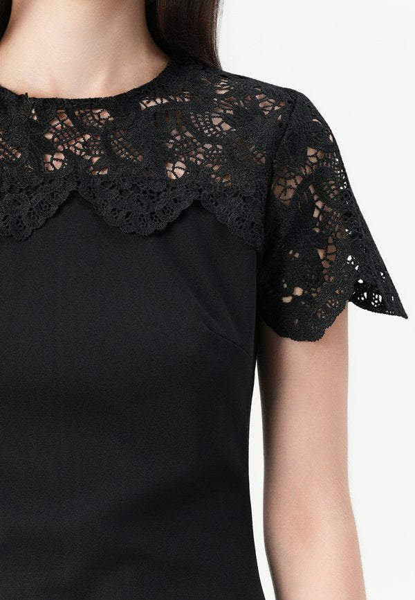 VILA VICLARA O NECK SHORT DRESS