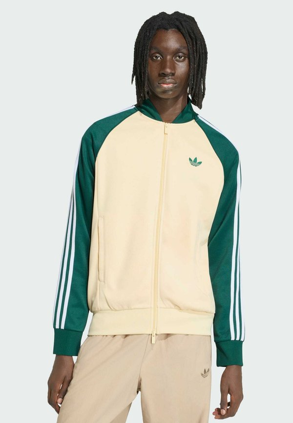 adidas Originals SST TT - Bomber Jacket - warm vanilla   collegiate green