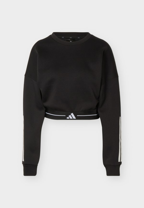 adidas Performance HYPERGLAM 3-STRIPES LOOSE FIT - Sweatshirt - black