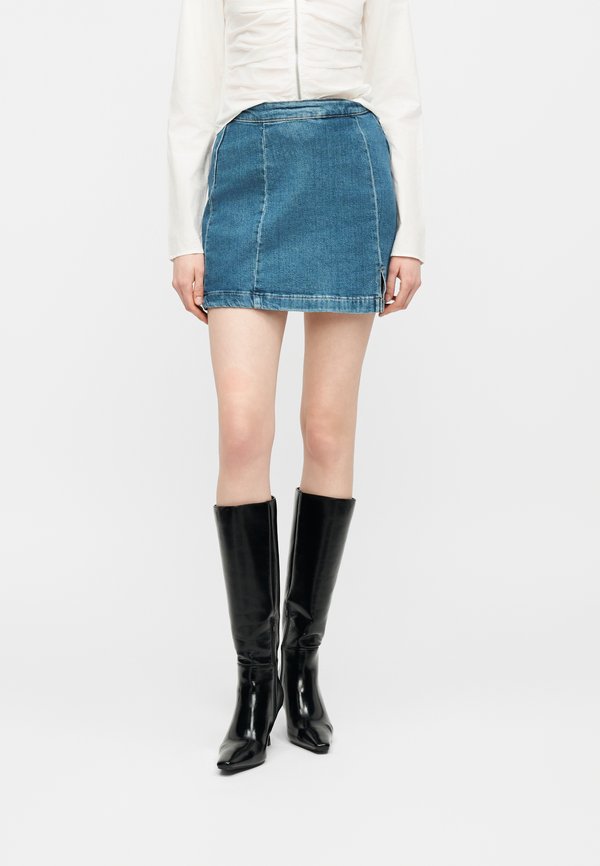 Pieces Mini PCSILKE HW SLIT DENIM