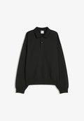 Bershka COLLAR - Long sleeved top - black