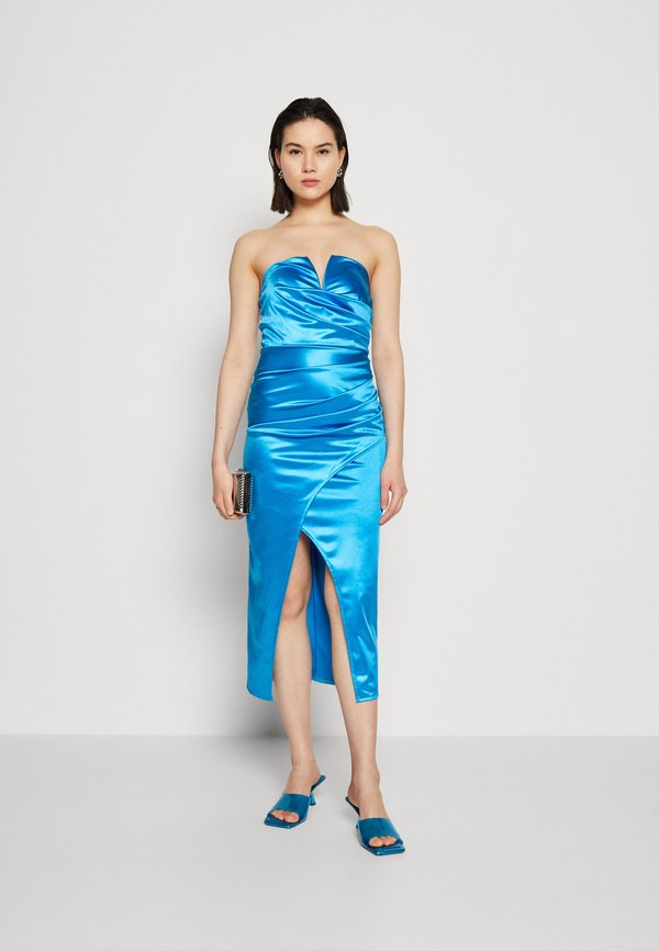 WAL G. PARTY BEN V NECK MIDI