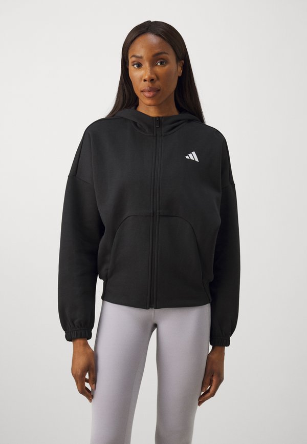 adidas Sportswear FUTURE ICONS SMALL LOGO FULL ZIP - Zip-up sweatshirt - black