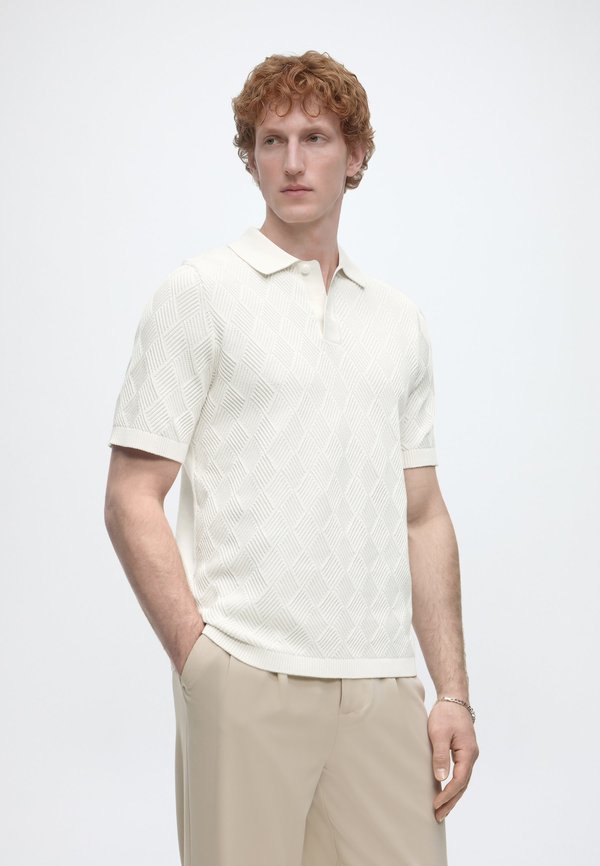 TOM TAILOR OPEN STRUCTURE KNIT POLO