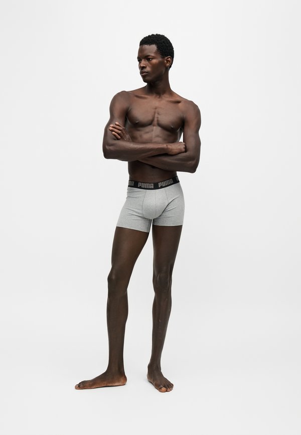 Puma EVERYDAY BASIC 2 PACK - Boxer briefs - grey melange/black