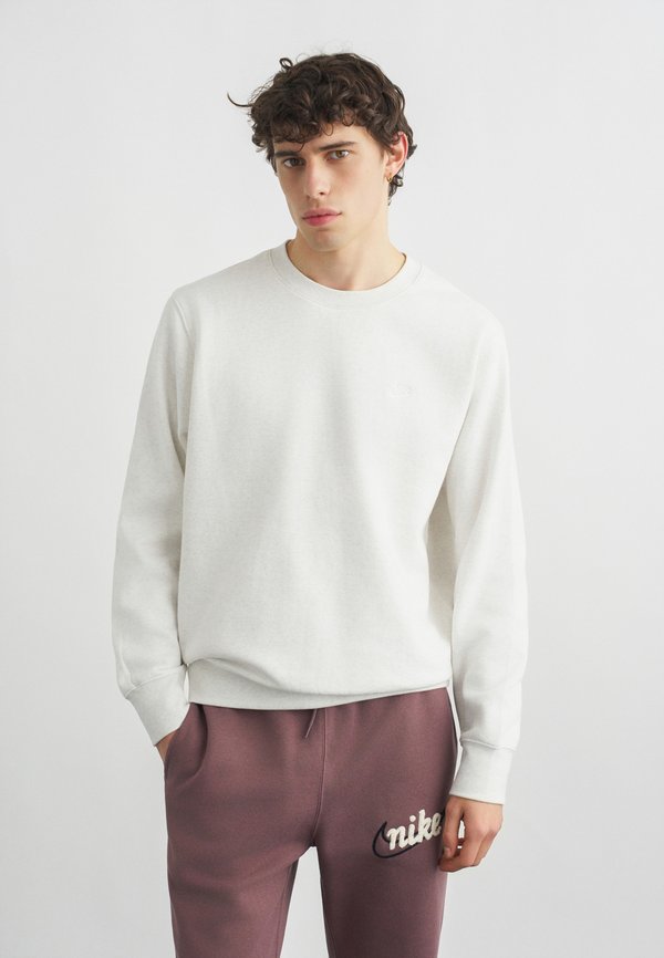 Nike Sportswear CLUB CREW - Sweatshirt - birch heather white