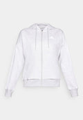 adidas Sportswear ESSENTIALS 3 STRIPES FULL ZIP HOODIE - Zip-up sweatshirt - light grey heather/white