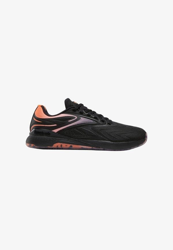 Reebok NANO X5 FLOW - Training shoe - black arena/orange future peach
