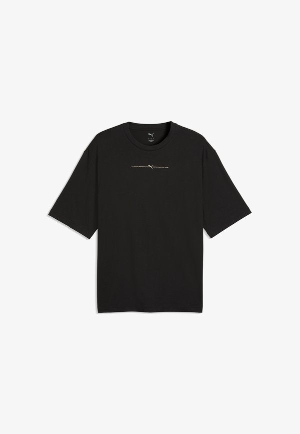Puma GRAPHICS BOXY FOIL T-SHIRT - Print T-shirt - black