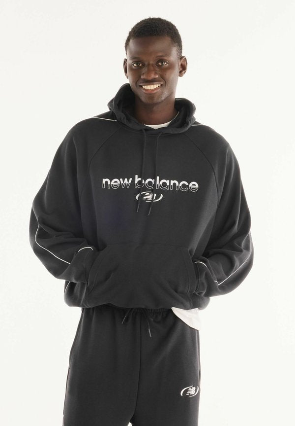 New Balance TRACKSIDE FRENCH TERRY CREW - Hoodie - caviar