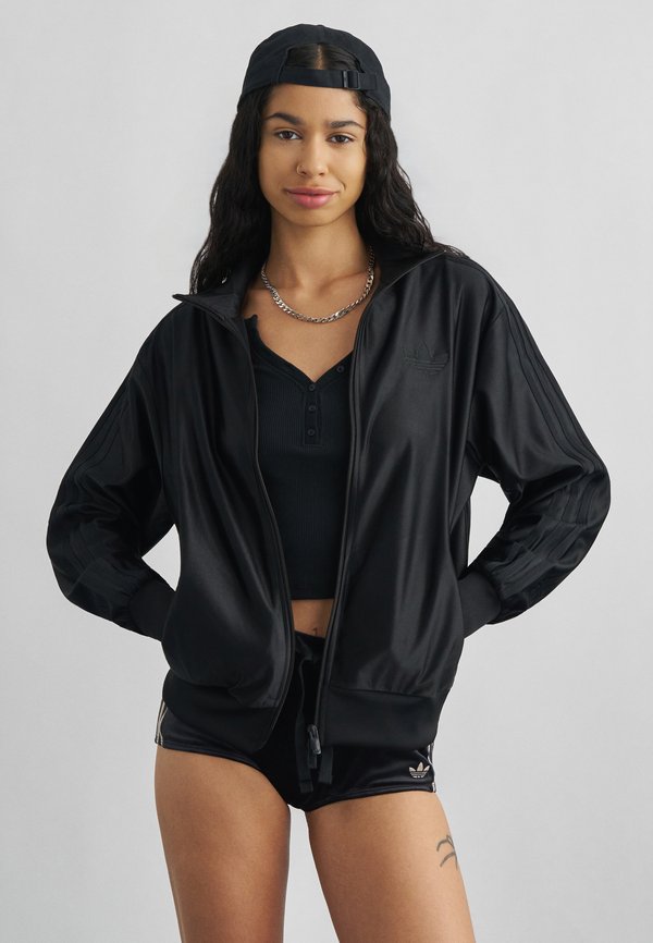 adidas Originals FIREBIRD LOOSE - Zip-up sweatshirt - black