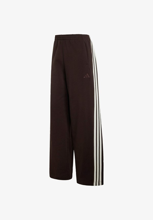 adidas Sportswear ADIDAS SPORTSWEAR W AK 3S WD PT - Tracksuit bottoms - aurora coffee/off white off white