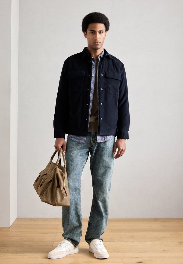 Marc O'Polo OVERSHIRT WITH PADDING FLAP AND SIDE POCKETS STRAIGHT HEM