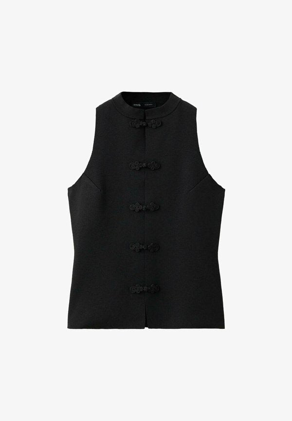 Mango ADULT - Waistcoat - black