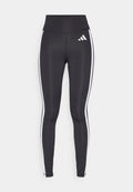 adidas Performance OPTIME ESSENTIALS WORKOUT 3 STRIPES 7/8 - Leggings - black/white