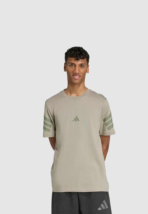 adidas Performance 3STRIPES REGULAR  - Basic T-shirt - grey