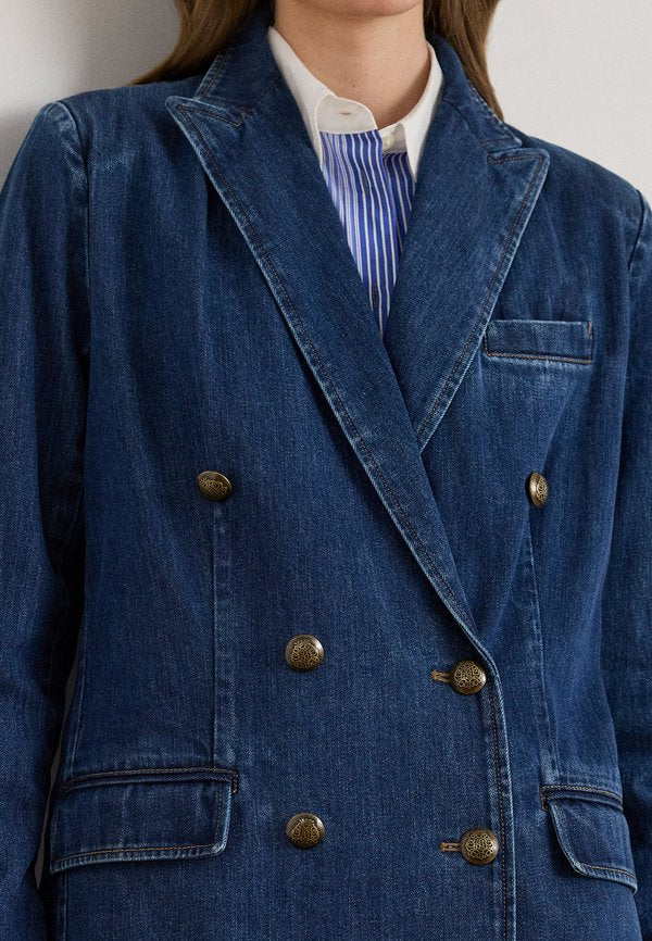 Lauren Ralph Lauren DOUBLE-BREASTED DENIM BLAZER