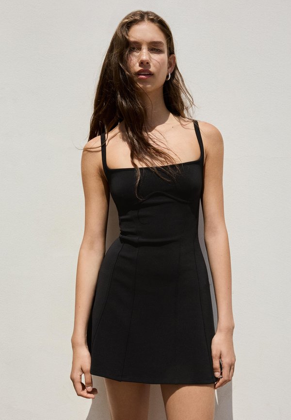 Bershka DRESS - Day dress - black