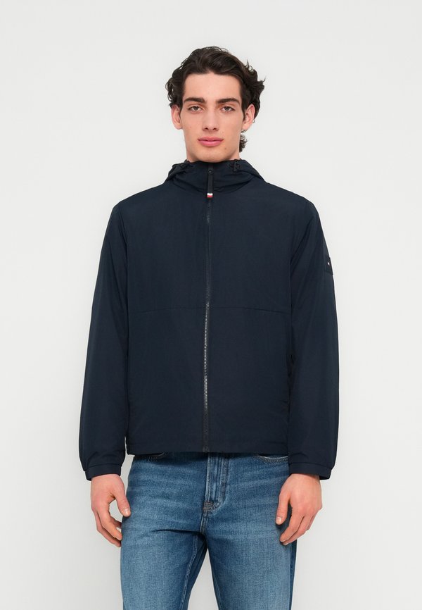 Tommy Hilfiger TONAL LOGO ZIP-THRU HOODED JACKET