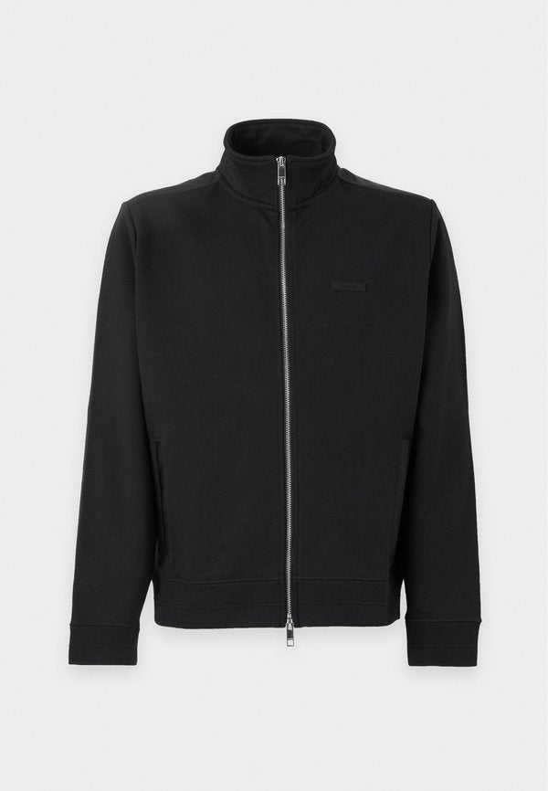 Calvin Klein MICRO LOGO - Zip-up sweatshirt - black