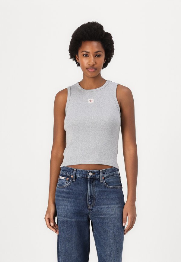 Calvin Klein Jeans TANK - Top - grey heather