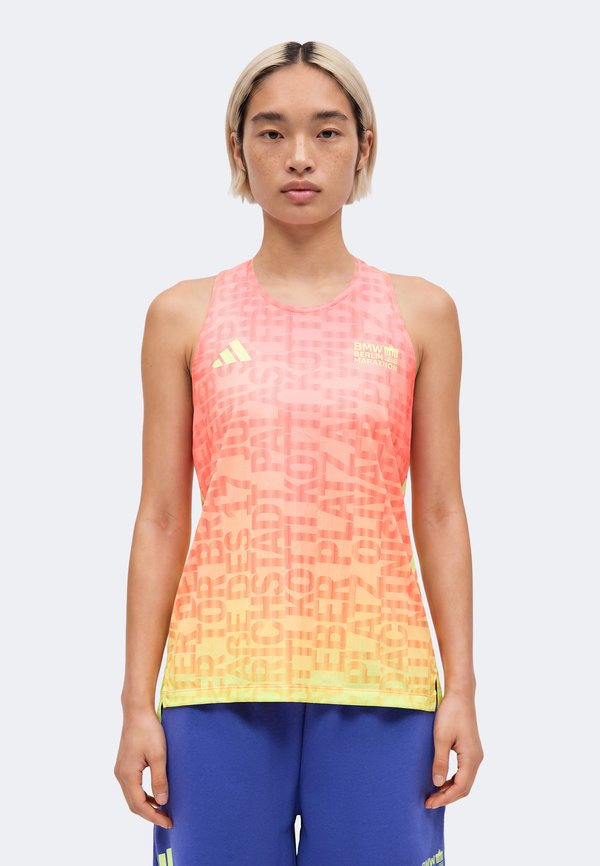 adidas Performance BER26 TANK - Top - solar turbo/frozen lemon