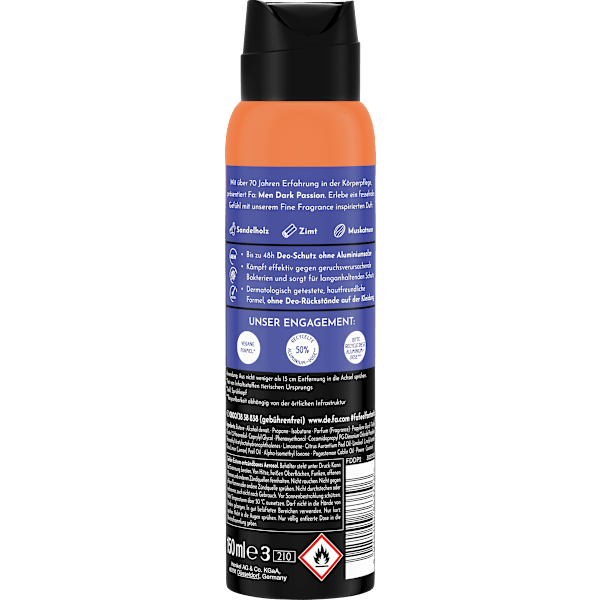 Deospray Men Dark Passion Fa Men