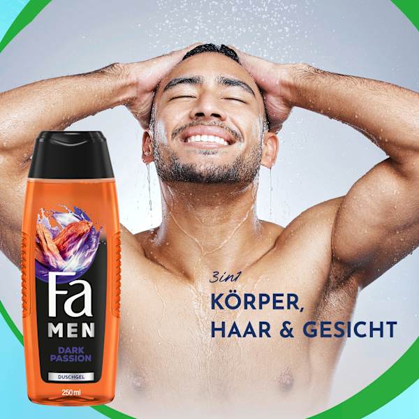 Duschgel Men Dark Passion 3in1 Fa Men