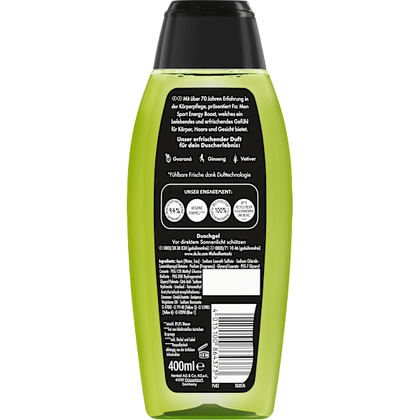 Duschgel Men Sport Energy Boost 3in1 Fa Men