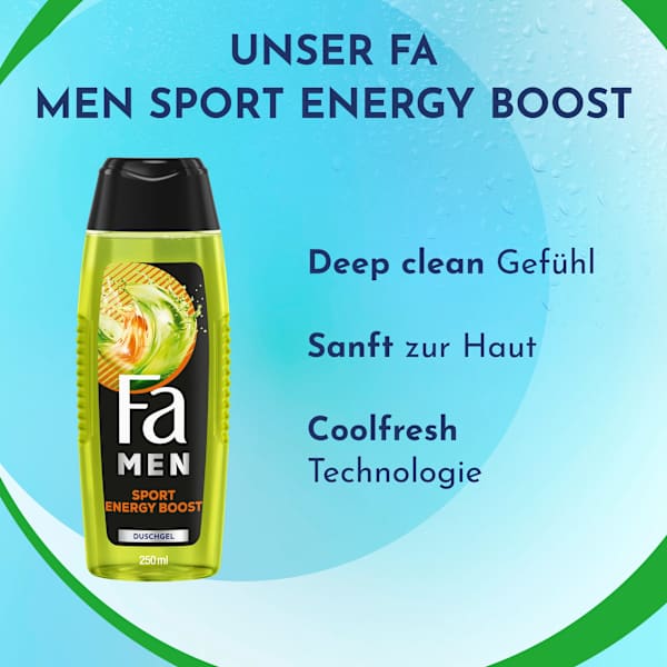 Duschgel Men Sport Energy Boost 3in1 Fa Men