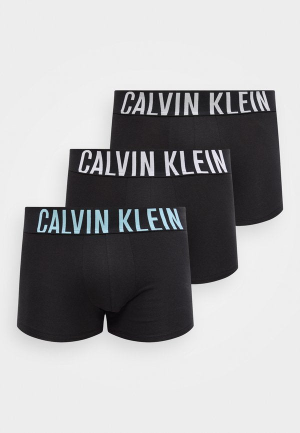 Calvin Klein Underwear INTENSE POWER 3 PACK - Trunks - black/harbor mist