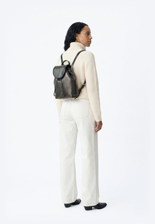 Calvin Klein EMBLEM MINI BACKPACK - Rucksack - black