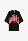 Bershka ILUSTRATION RELAX - TSHIRT - Print T-shirt - black