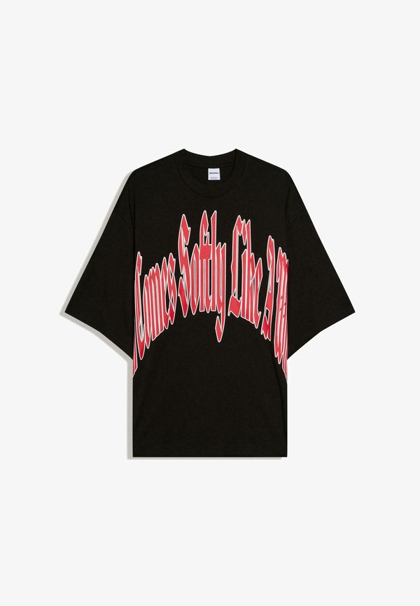 Bershka ILUSTRATION RELAX - TSHIRT - Print T-shirt - black