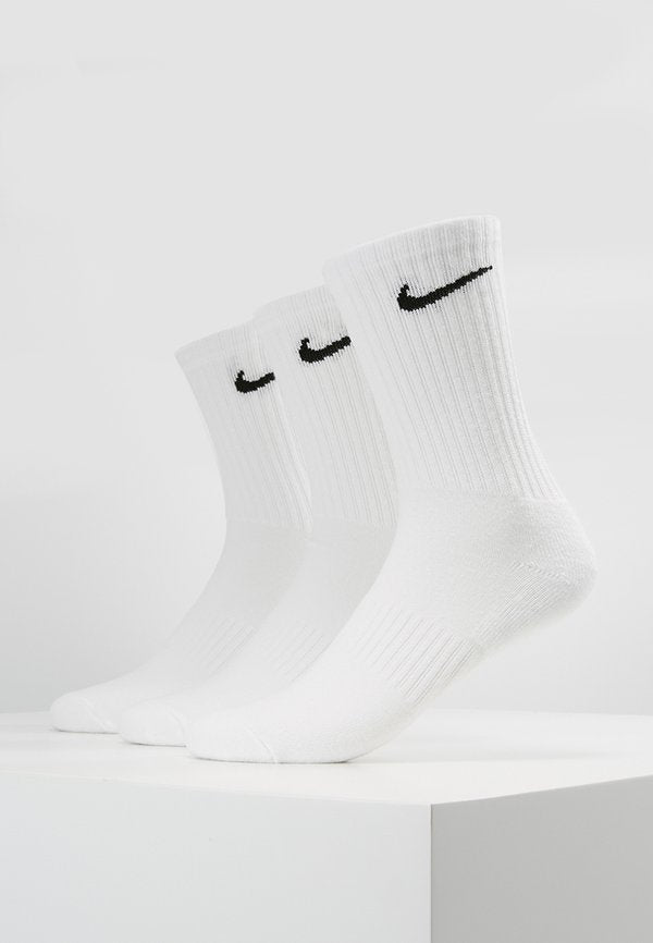 Nike Performance EVERYDAY CUSH CREW 3 PACK - Sports socks - white/black