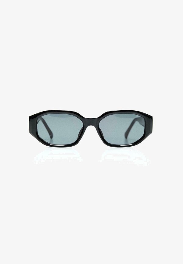 Bershka HEXAGONAL  - Sunglasses - black