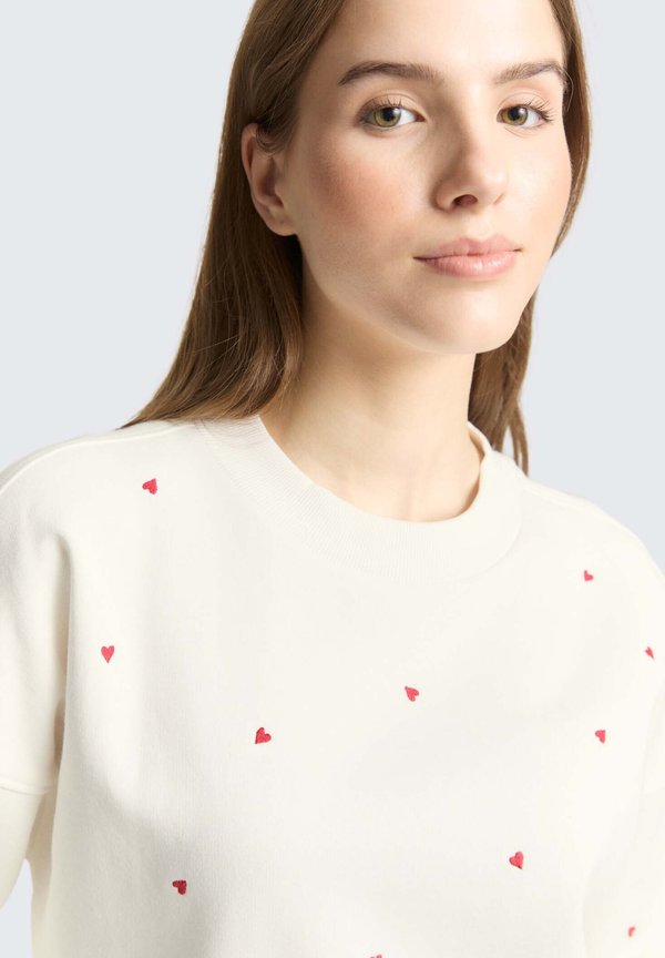 TOM TAILOR DENIM SWEATSHIRT WITH EMBROIDERY