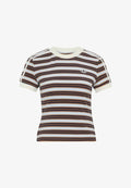 adidas Originals SUMMER GLOW SLIM STRIPED - Print T-shirt - multicolor/crystal sky